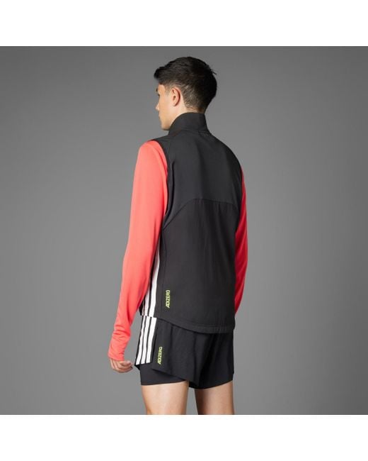Adidas Red Adizero Running Vest for men