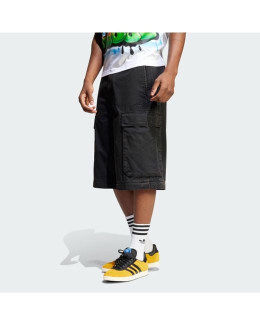 Adidas Black Adilenium Season 3 Cargo Pants for men