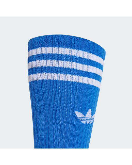 Adidas Green Solid Crew Socken, 3 Paar
