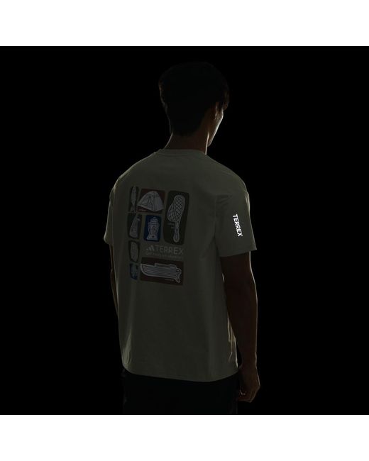 Adidas White Xploric Climacool Graphic T-Shirt for men