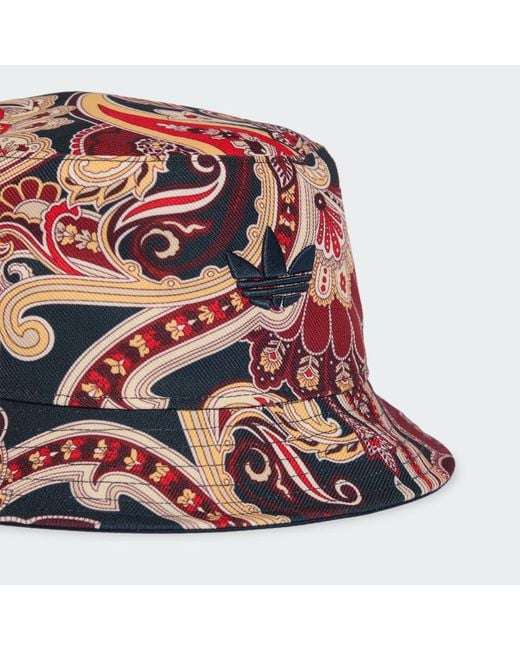 Adidas Blue Originals X Liberty London Reversible Bucket Cap