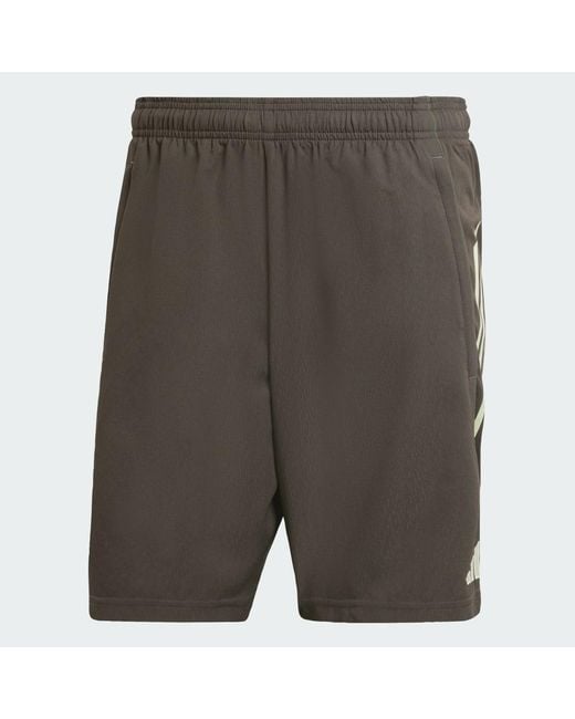 Adidas Green Real Madrid Tiro 25 Competition Downtime Shorts for men