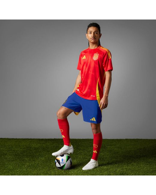 Adidas Red Spain 2024 Home Authentic Jersey for men