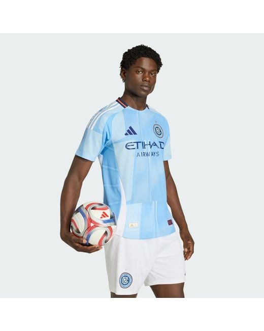 Adidas Blue New York City Fc 25/26 Home Authentic Jersey for men