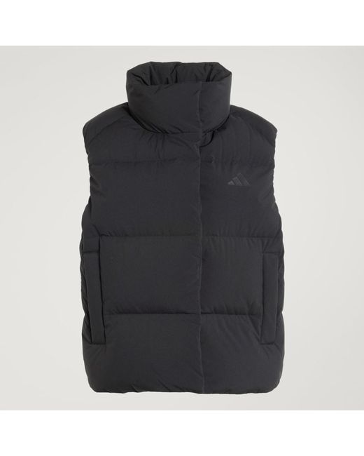 Chaleco Down Puffer Helionic Adidas de color Black