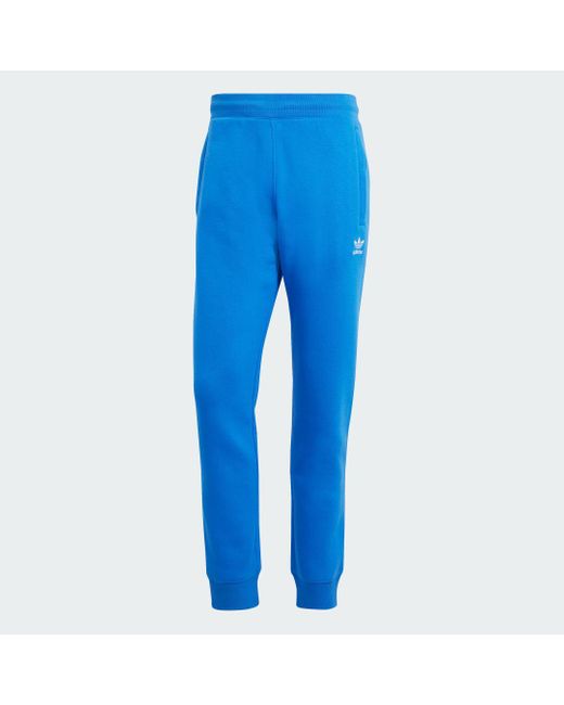 Pantaloni Trefoil Essentials di Adidas in Blue da Uomo