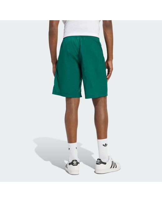 Adidas Green Adicolor Blocked Shorts for men