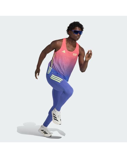 Adidas Blue Bmw Berlin-Marathon 2026 Long Tight for men