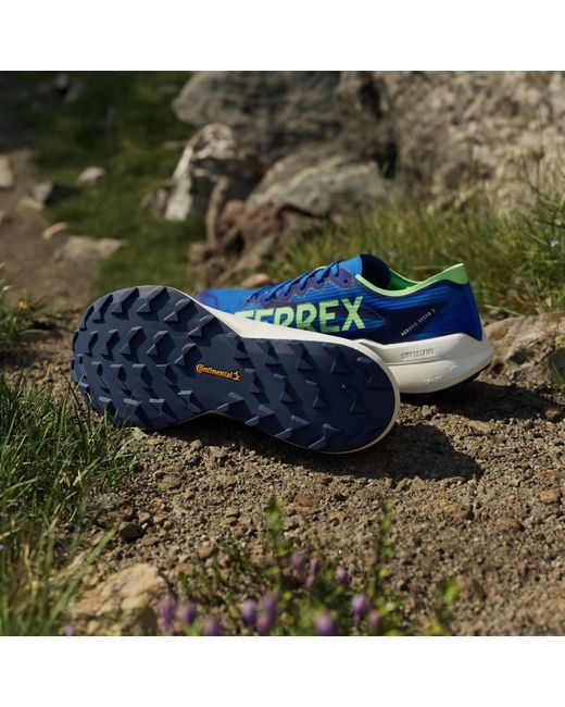 Adidas Blue Terrex Agravic Speed 2 Trail Running Shoes for men