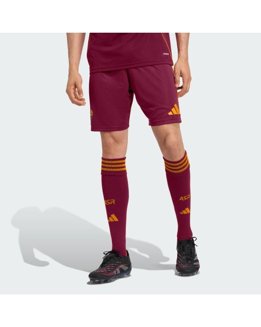 Adidas Red As Roma 25/26 Home Shorts for men