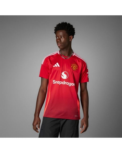 Adidas Red Manchester United 24/25 Home Jersey for men