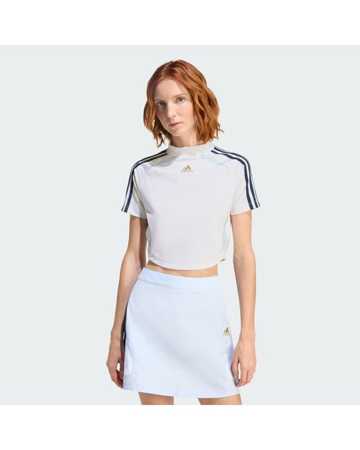 Adidas White Lifestyle Teamgeist Baby Tee Kc9197