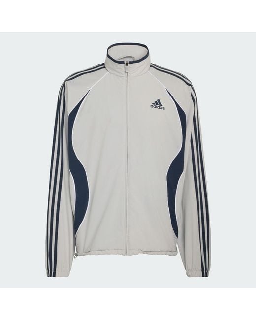 Adidas Gray Teamgeist Adicolor Track Top for men