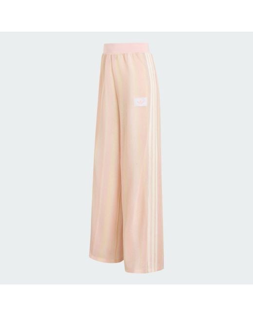 Adidas Pink Originals Summer Glow Knitted Firebird Track Tracksuit Bottoms