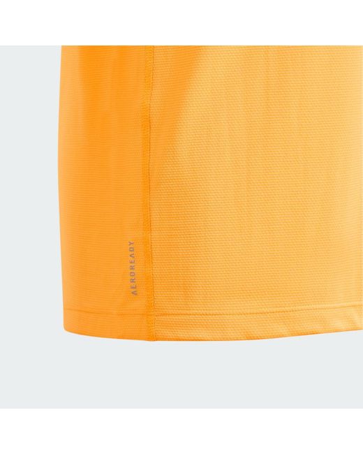 Adidas Yellow Wings For Life World Run Participant T-Shirt for men