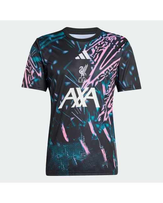 Adidas Blue Football Liverpool Fc 25/26 Pre Match Jersey Kb1447 for men