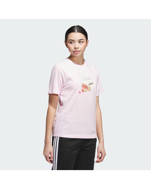 Adidas White Farmers Market Graphic T-Shirt