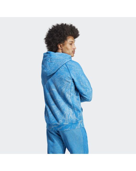 Adidas Blue Version Washed Hoodie for men