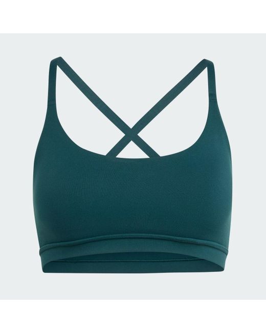 Adidas Green All Me Light Support Bh