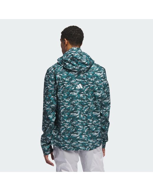Adidas Green Ultimate365 Tour Climaproof+ Anorak Jacket for men