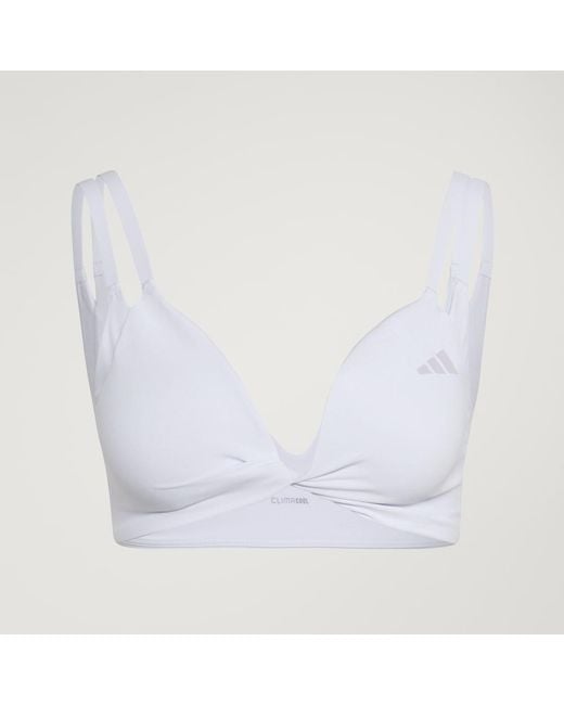 Adidas Brown Optime Workout Twist Reversible Light Support Bra