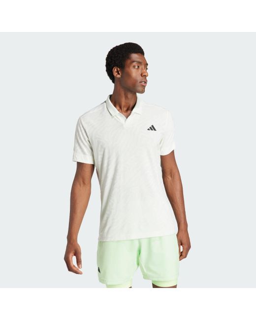 Polo da tennis Airchill Pro FreeLift di Adidas in White da Uomo