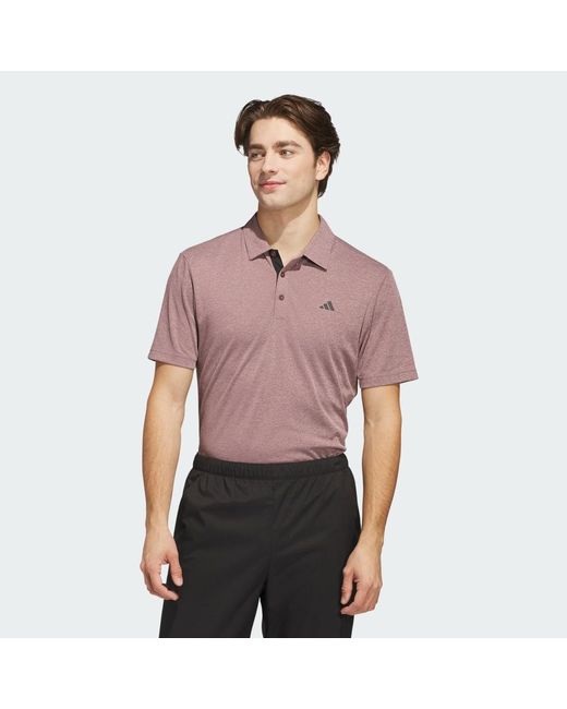 Adidas Originals Red Drive Heather Golf Polo Shirt for men