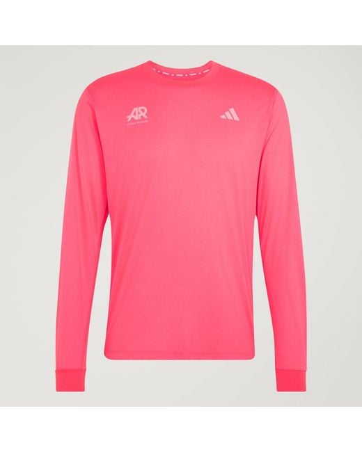 Adidas Pink Adi365 Runners Long-Sleeve Top Long-Sleeve Top