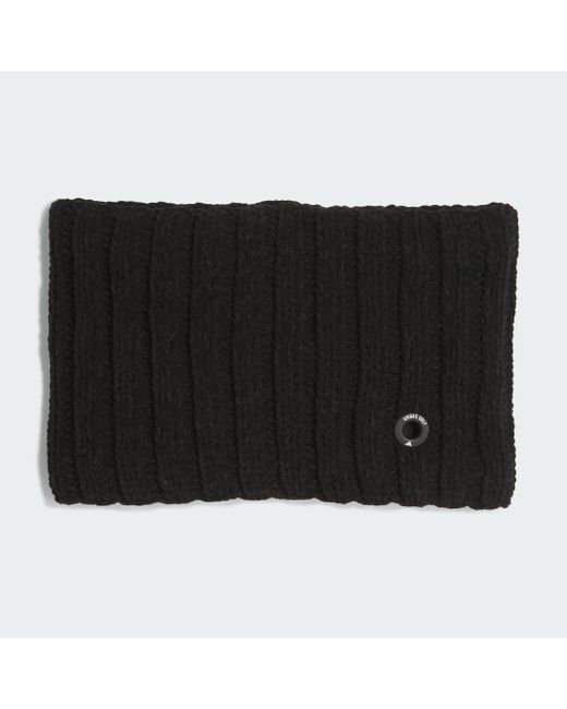 Adidas Black Chenille Cable-knit Neck Snood