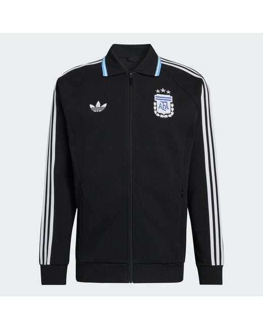 Adidas Blue Argentina National Team 2026 Away Full-Zip Anthem Jacket for men