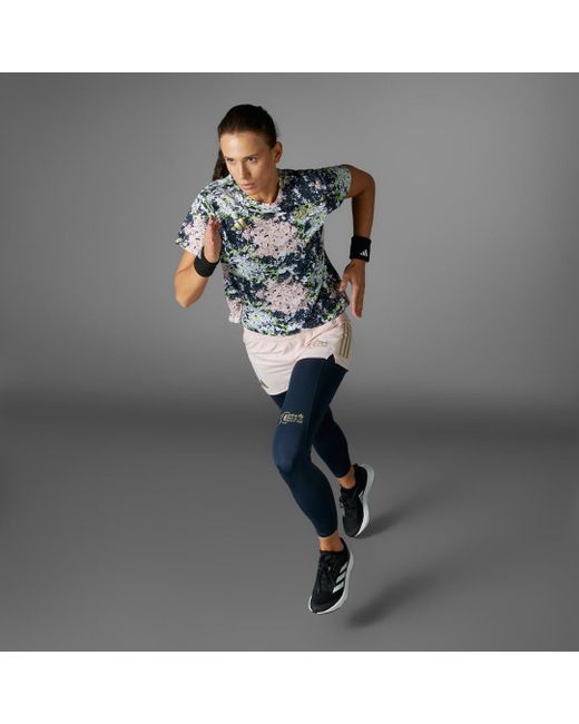 adidas Bmw Berlin Marathon 2024 Allover Print TShirt in Blue Lyst UK