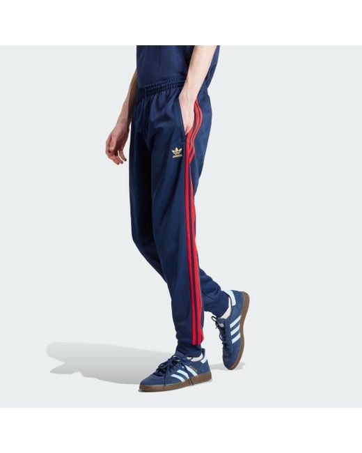 Adidas Blue Adicolor Classics Sst Track Pants for men