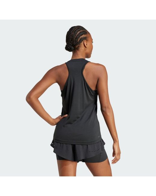 Adidas Black Designed For Training Heat.rdy Hiit Tank Top