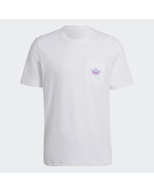Adidas White Sprt Pocket T-Shirt for men