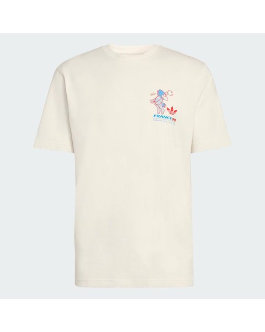 Adidas White Fifa World Cup 26 Footix Mascot T-Shirt for men