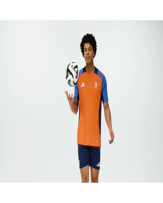 Adidas Orange Juventus Tiro 24 Competition Training Jersey for men