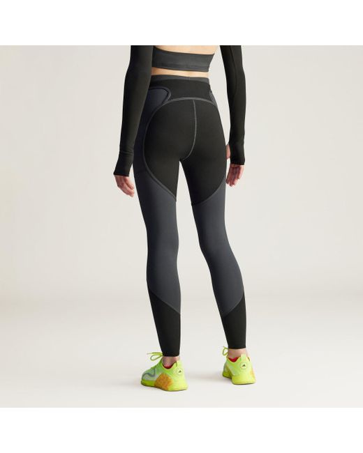 Adidas Black By Stella Mccartney Two-Tone Leggings