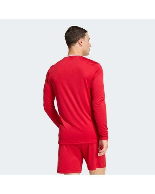 Adidas Red Entrada26 Long Sleeve Jersey for men