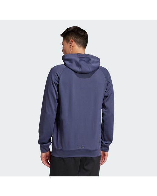 Adidas Blue Game And Go Training Hoodie for men