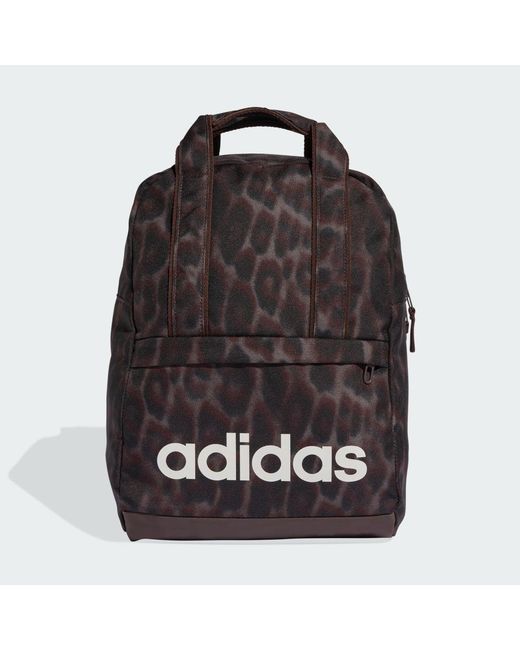 Mochila Estampada Linear Essentials Adidas de color Black