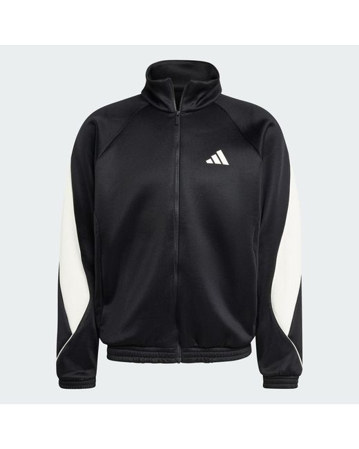 Adidas Black Stadium Tracktop for men