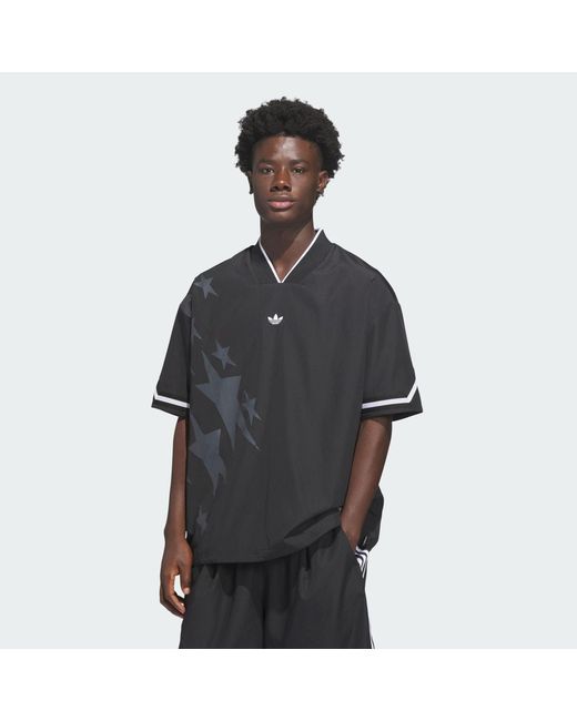 Adidas Black Originals Basketball Star Warm Up Top
