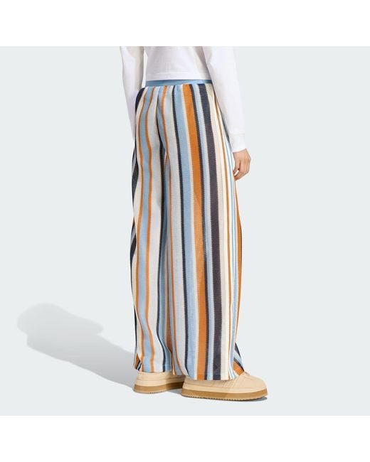 Adidas Blue Originals Summer Glow Knitted Firebird Track Tracksuit Bottoms