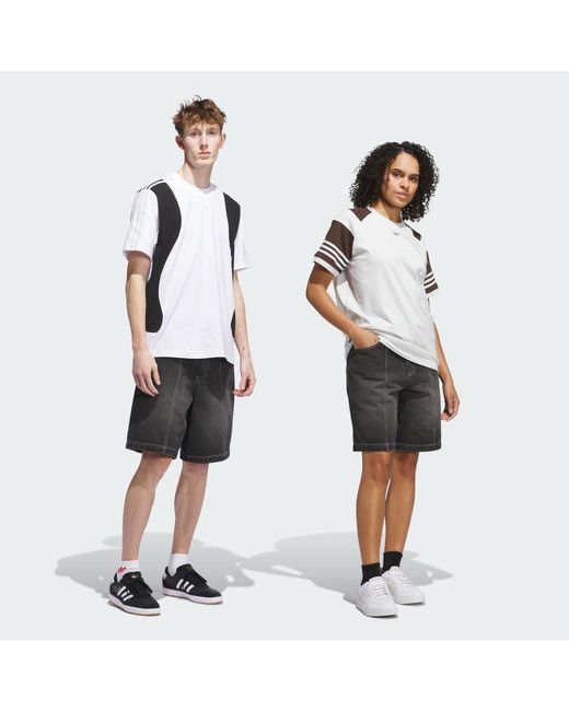 Adidas White Tyshawn Denim Short