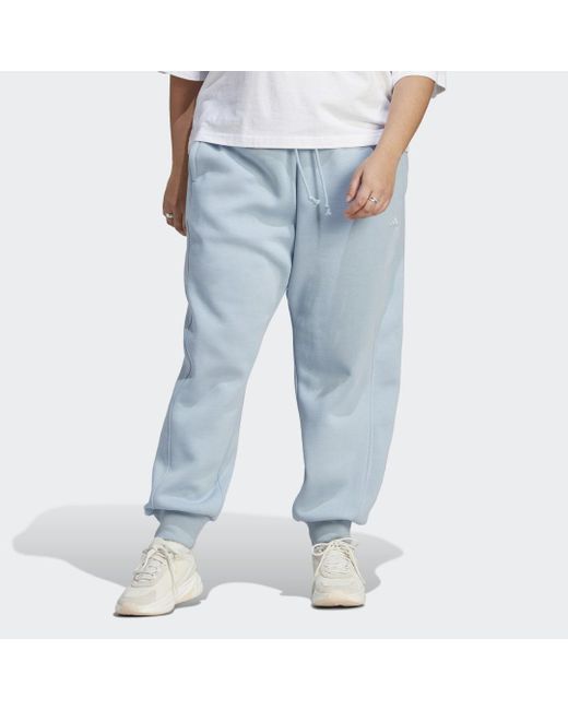 Pantaloni All Szn Fleece (Curvy) di Adidas in Blue
