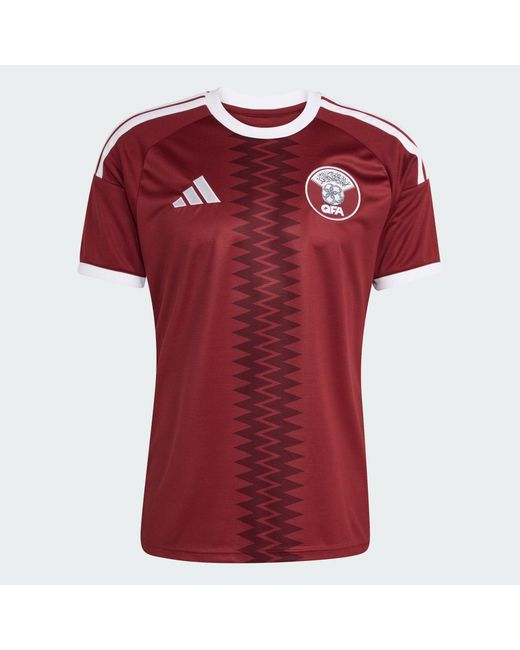 Adidas Red Qatar 26 Home Jersey for men