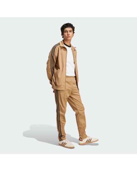 Track Top Adicolor Classics Beckenbauer di Adidas in Metallic da Uomo