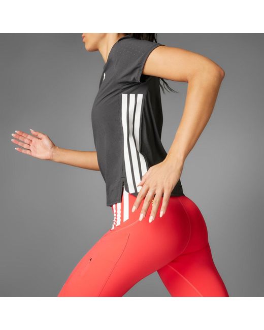 Adidas Red Adizero Running T-Shirt