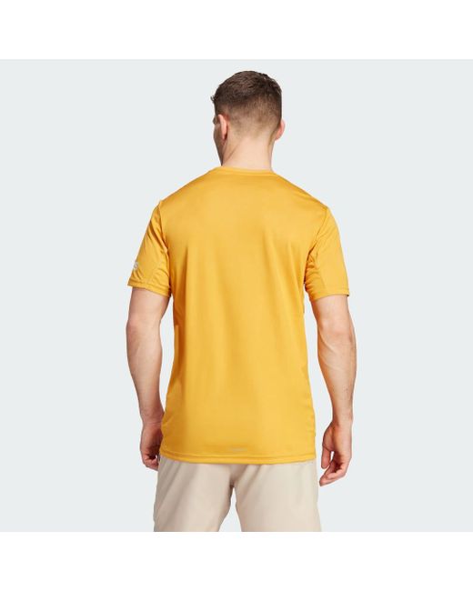 Adidas Yellow Run It T-shirt for men