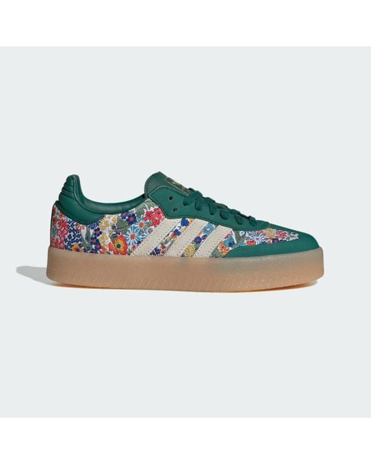 Adidas Green Sambae X Liberty London Shoes